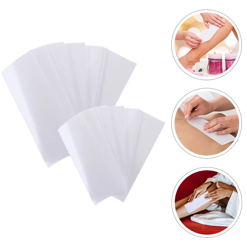 

Non Woven Wax Paper Strips for Hair Removal Face Remover Tool White Non-woven Fabric Facial