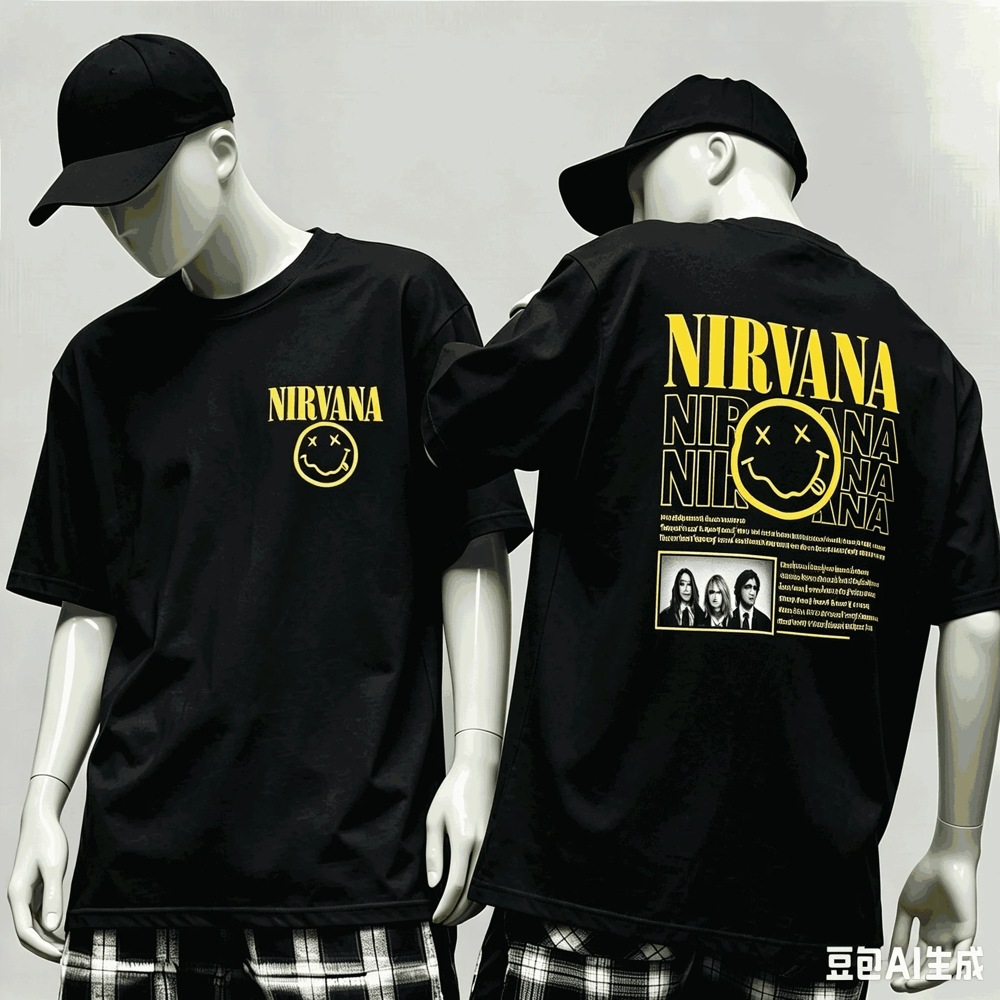 Nirvana hot band Graphic Print T-Shirt ror fansWomen Men Cotton Casual Streetwear Fashion Oversized Top Summer New high quality