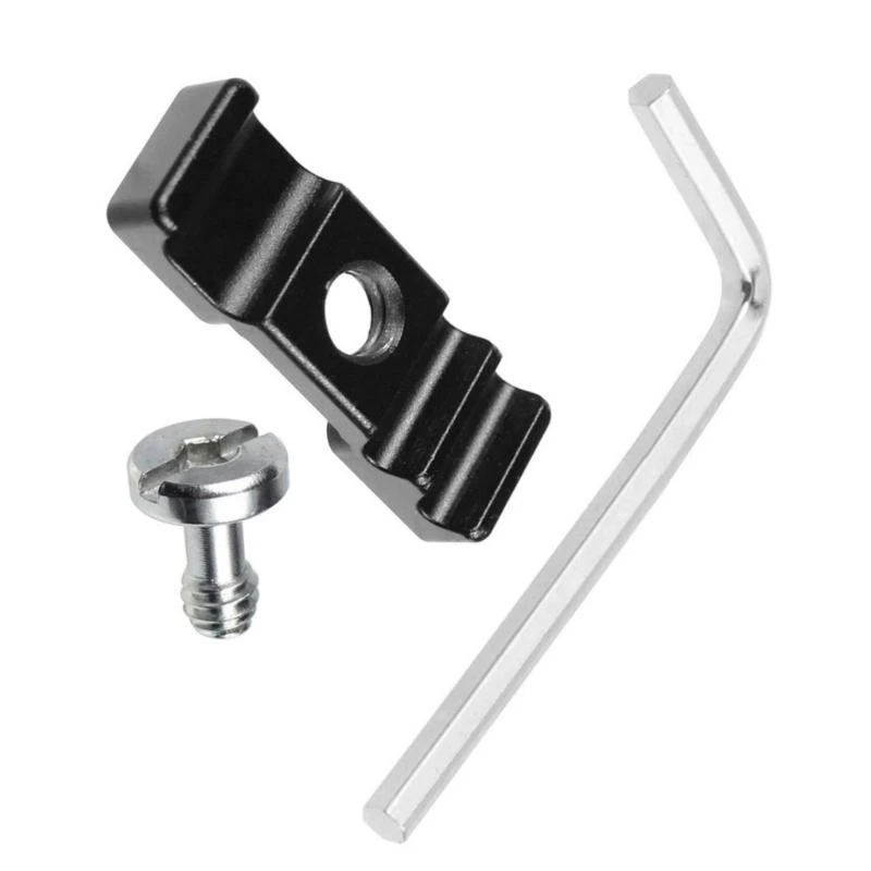 Camera Cage Cable Clamp with 1/4Inch Screw Hole Aluminum DSLR Light Bracket L Board Wire Organizers Easy to Use 83CF