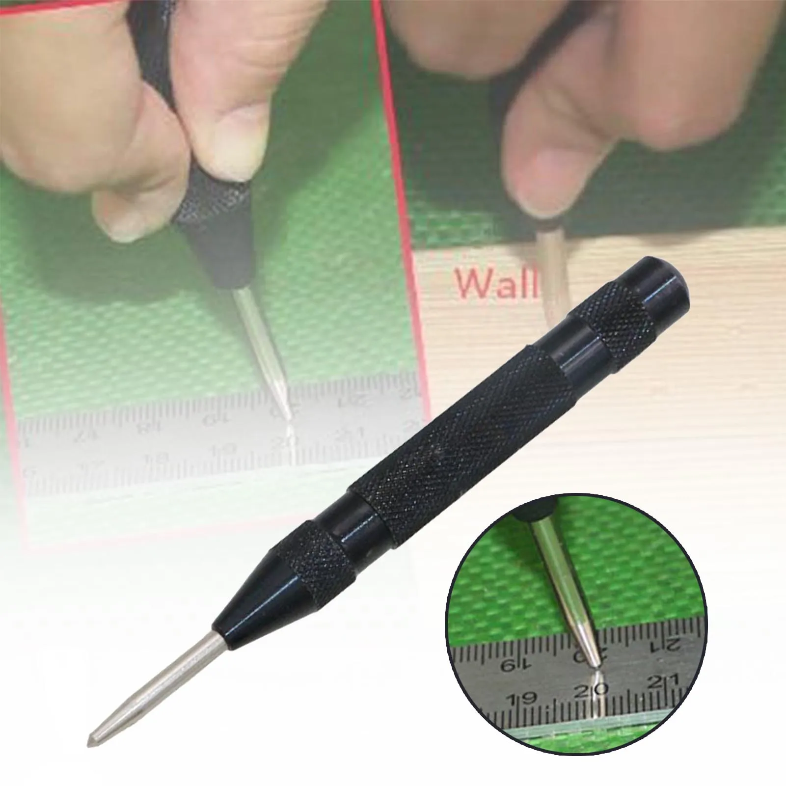 Fixed Point Center Punch Metal Adjustable Center Punch Tool for Metal Wall Steel Glass TUE88