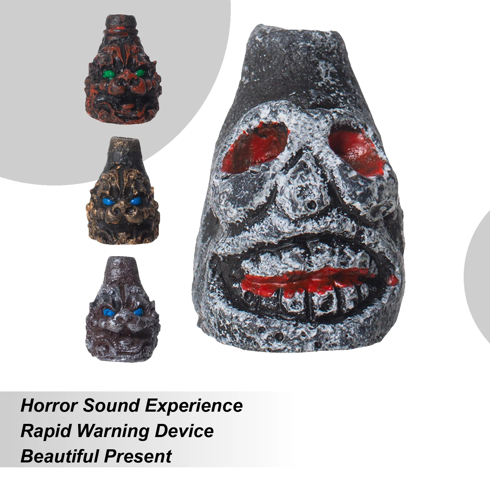 Aztec Death Whistle Halloween Whistle Weird Screaming Sound Prop Creative Display Decor For Festival Holiday Adults Kids Parties