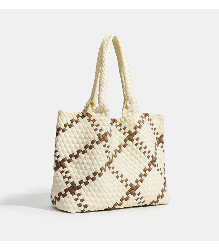 Hochwertige Handgewebte Nylon-Schultertasche mit Großer Kapazität für Damen, Hochwertiges Design, Luxuriöse Verarbeitung, Modische Damenhandtasche – Detail 16