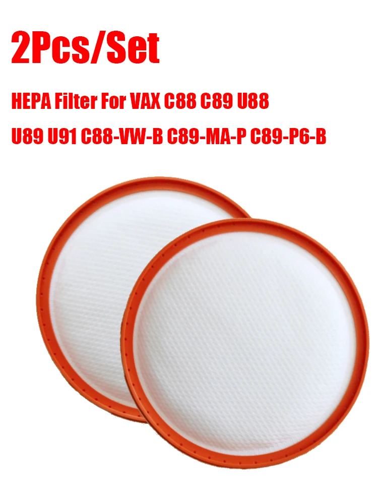 Filtre HEPA de pré-moteur de remplacement pour VAX C88 C89 U88 U89 U91, pièces d'aspirateur Robot C89-P6-B C89-MA-P C88-VW-B 2/1 pièces
