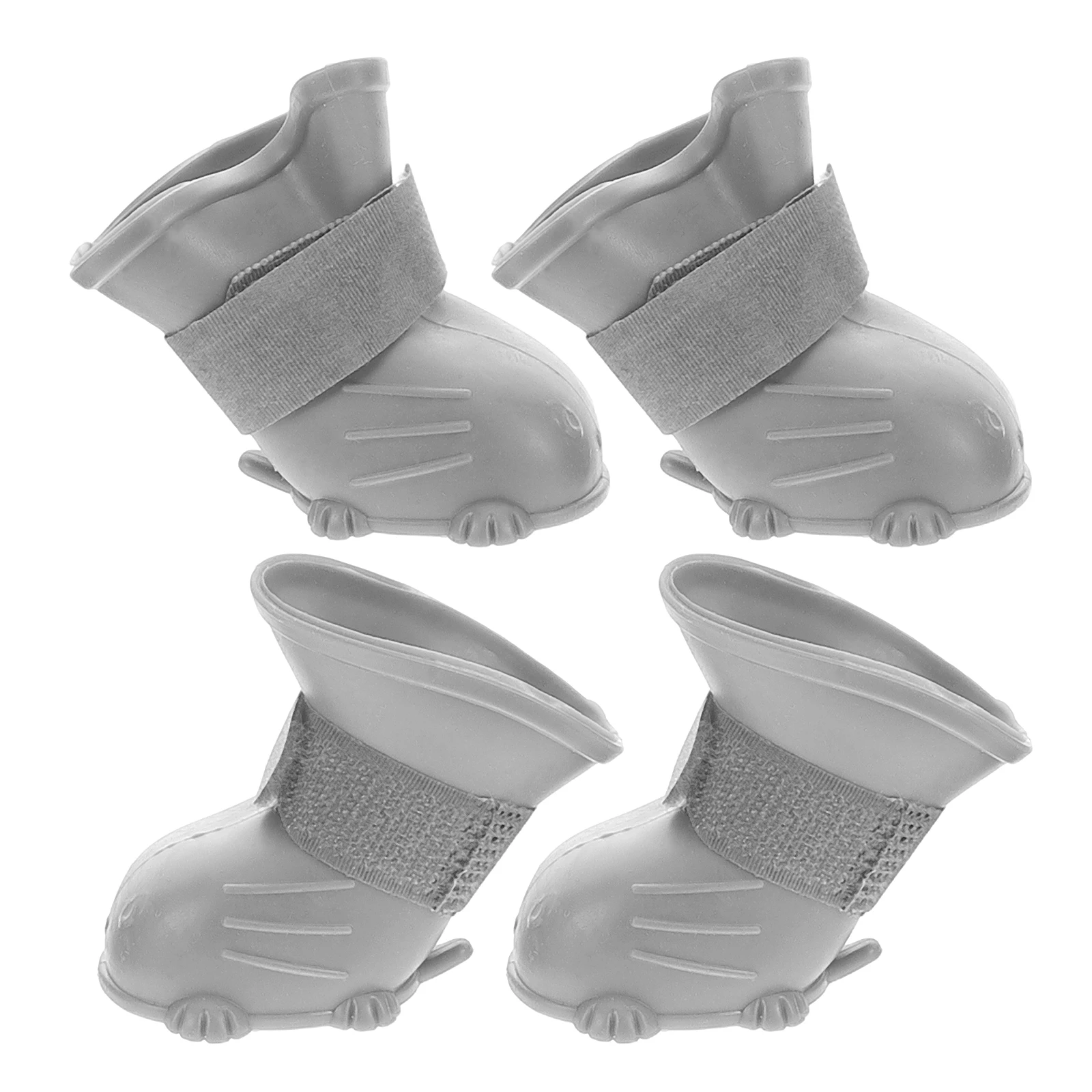 

4pcs Dog Rain Boots Waterproof Rubber Paw Shoes Outdoor Gear Booties Pet Foot Covers Longlasting Mud Protection Dog Shoes