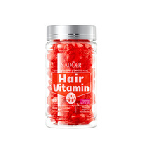 1ml*40 Rose Vitamin Hair Care Essential Oil Contains Vitamin H, C, E, Moroccan Nut Oil, Avocado Oil and Other Ingredients to Moisturize Hair, Refreshing and Non-Greasy, Easy to Absorb, Capsule Packaging, One Capsuless, Clean and Hygienic, Can Be Used for Home and Travel, Especially for Women's Dry Hair, Natural and Smooth Hair, and Aroma
