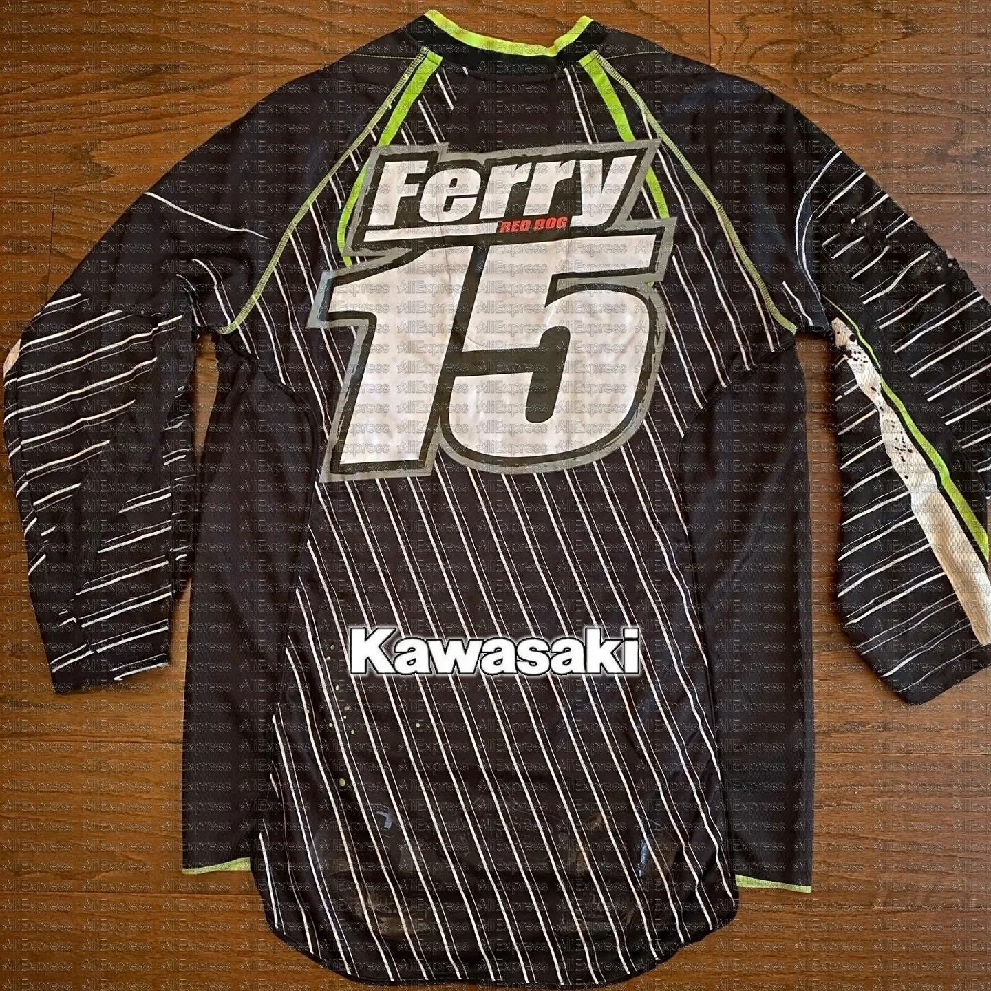 

Kawasaki Motorcycle Long Sleeve T-Shirt #15 Ferry New Summer Riding Sunscreen Fast Drying Sweat Absorbing T-Shirt for Bikers