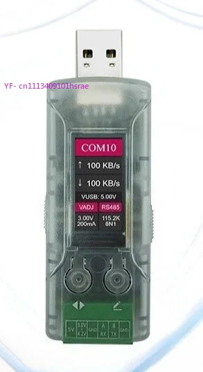USB To TTL 485 2-in-1 Serial Port Module, Can Display Serial Port Number 4M High Speed Debug Burn Module ±30V Withstand Voltage