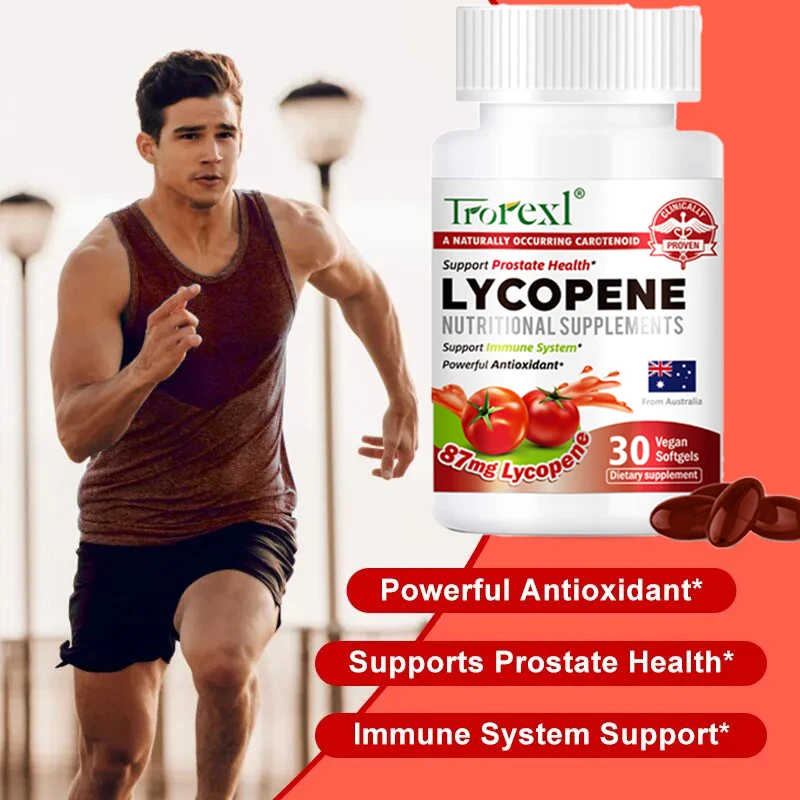 Trorexl Lycopene Capsules Natural Supplements Support Immunity System & Prostate Health