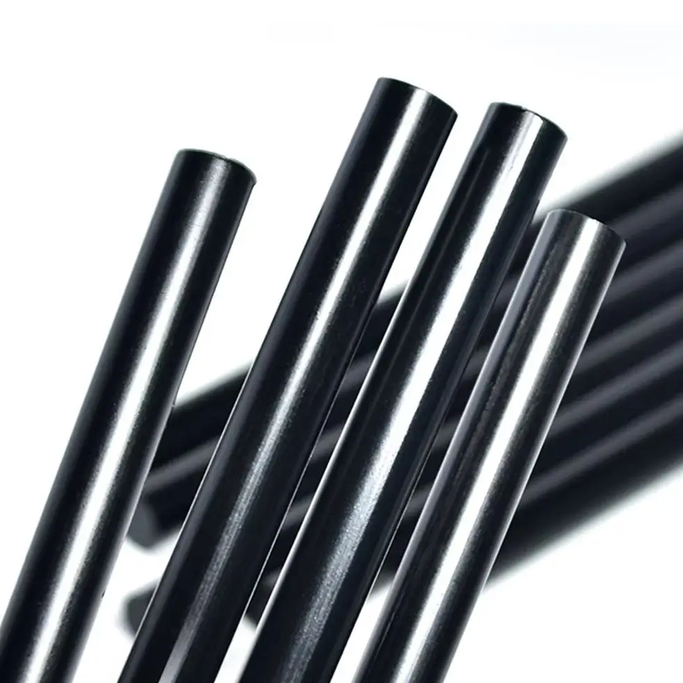 10Pcs Hair Extensions Black Glue Stick 0.7*15cm Strong Hold Glue Stick Material for Hair Extensions Hot Glue Adhesive Sticks