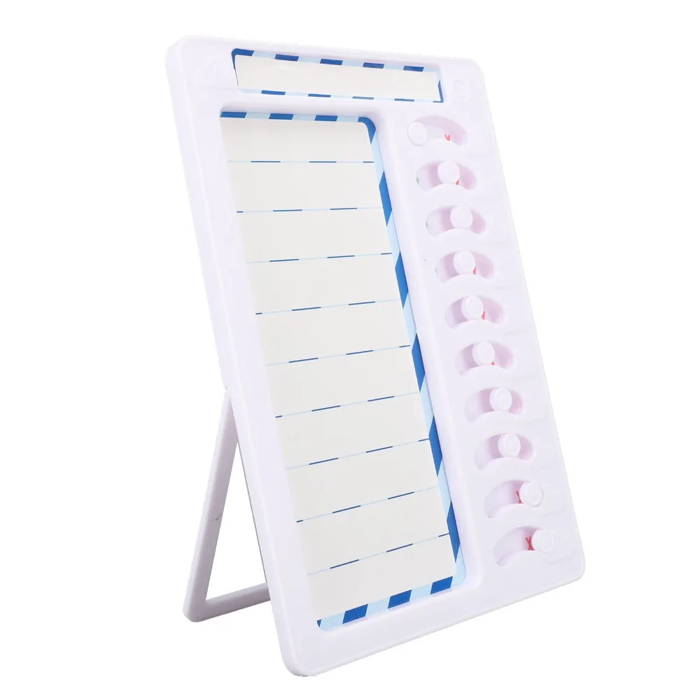 Erasable Kids Schedule Board Slider-type Kid-friendly Erasable Planning Board Portable Reusable Self-discipline Tracker
