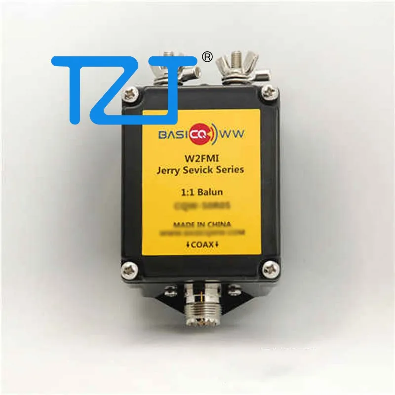 

TZT BASICQWW QRP Balun CWQ-50R50S/CWQ-50R50SC S-Wing 1:1 500W Voltage Balun Shortwave Antenna Balun 1.8-54MHz 50ohms