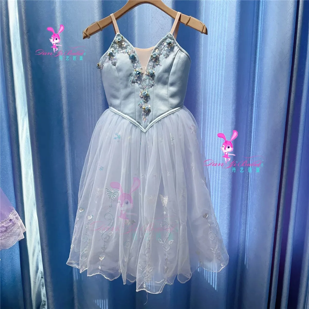 Danyi blue Gebelia children's ballet dress plate skirt tutu competition costume professional customization