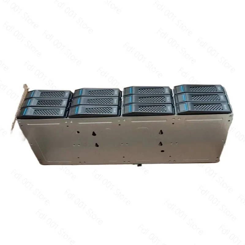 12-Disk hard disk cage support hot-swappable SATA hard disk with expansion chip sas