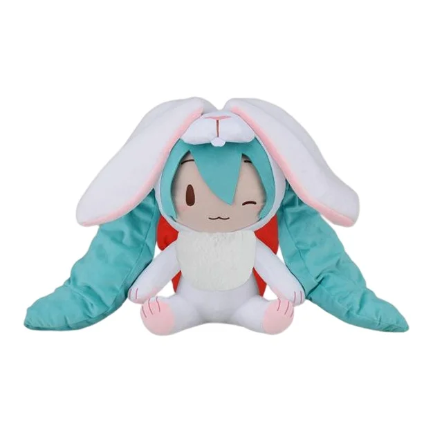 SEGA Hatsune Miku Ufu Year Of The Rabbit LL Size Accompanying And Soothing White/Green Dolls Plush Doll 40cm High -LL