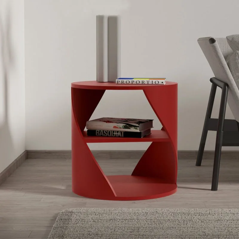 Trendy Minimalist Night Table Modern Aesthetic Furniture Storage Bedside Table Space Saving Luxury Criado Mudo Home Furniture