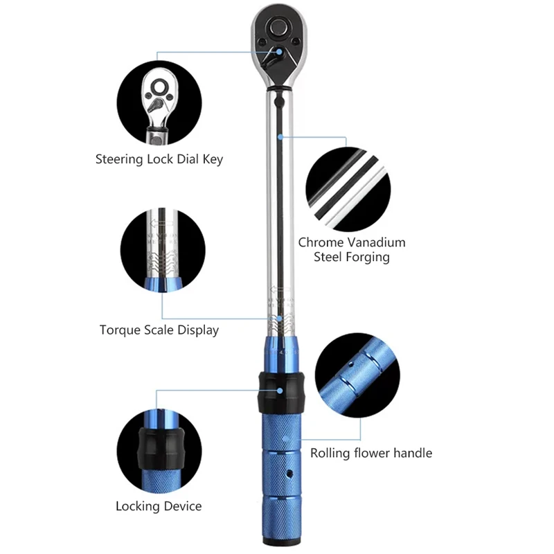 7PCS/8PCS Set Bicycle Torque Wrench Set 3/8