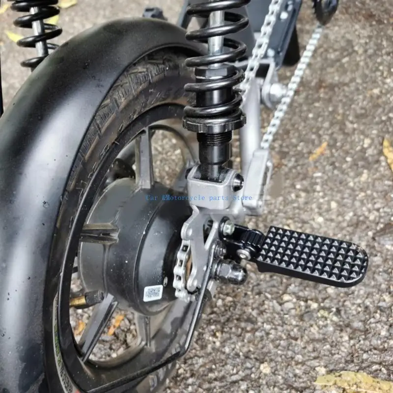 y9uc 1 زوج الأوتاد القابلة للطي قابلة للطي استبدال الدواسات الخلفية سكوتر كهربائي #5