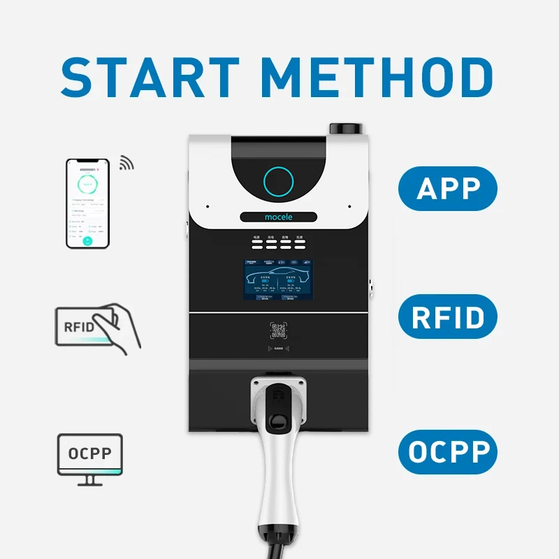 7kw AC EV Charger Ocpp Portable Charging Stations Level 3 Electric Car Charging Solar EV Station China Charging Stations