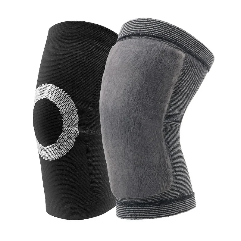 1Pair Anti Cold Knee Pads Plus Gold Velvet Prevent Arthritis Keep Warm Knee Protector Support Breathable Thicken Kneepad Sleeve