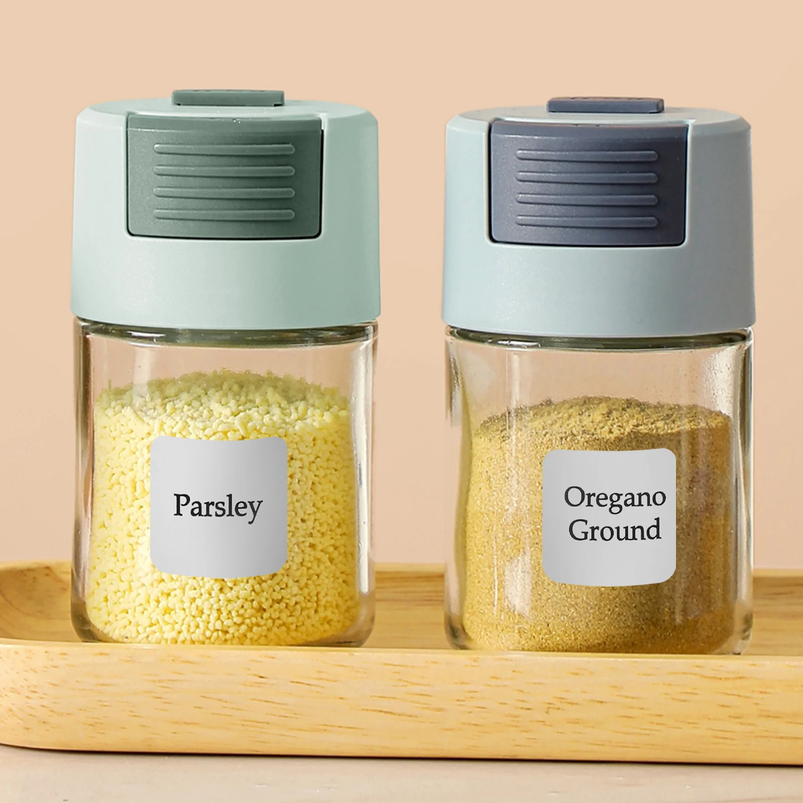 

216 самоклеящихся водонепроницаемых этикеток для банок с приправами, предварительно напечатанные, для маркировки и классификации на кухне