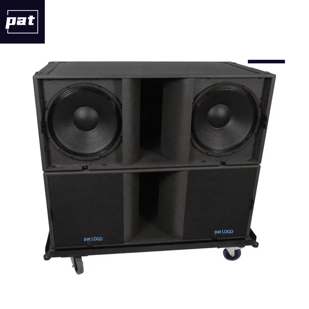Dual 18inch Neodymium Professional Portable Birch Plywood Passive Subwoofer 4 Ohm Impedance 2400W Output Waterproof
