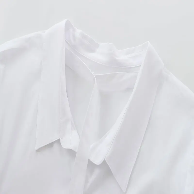 Damen-Baumwollseide Irt Herbst Neues Design Vielseitige lockere Passform Langer Sve-Knopf verziert 2024 Herbstkollektion