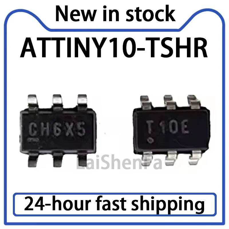5PCS ATTINY10-TSHR Package SOT-23-6 8-bit AVR Microcontroller Chip in Stock