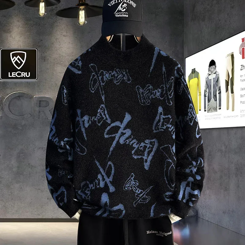 Zhongguo Elements maglione uomo 2024 autunno inverno maglione lavorato a maglia uomo Pullover di alta qualità sciolto caldo spesso Pullover Streetwear