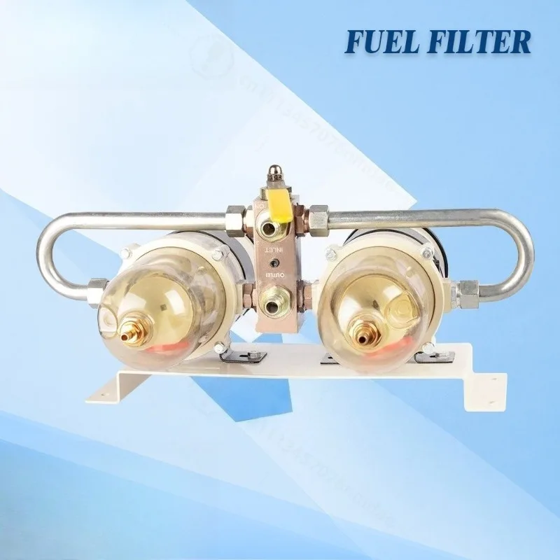 180 Degree Two‑in‑One Intermediate Large Valve Oil‑Water Separator Replacement Filter Assembly for Fluid System