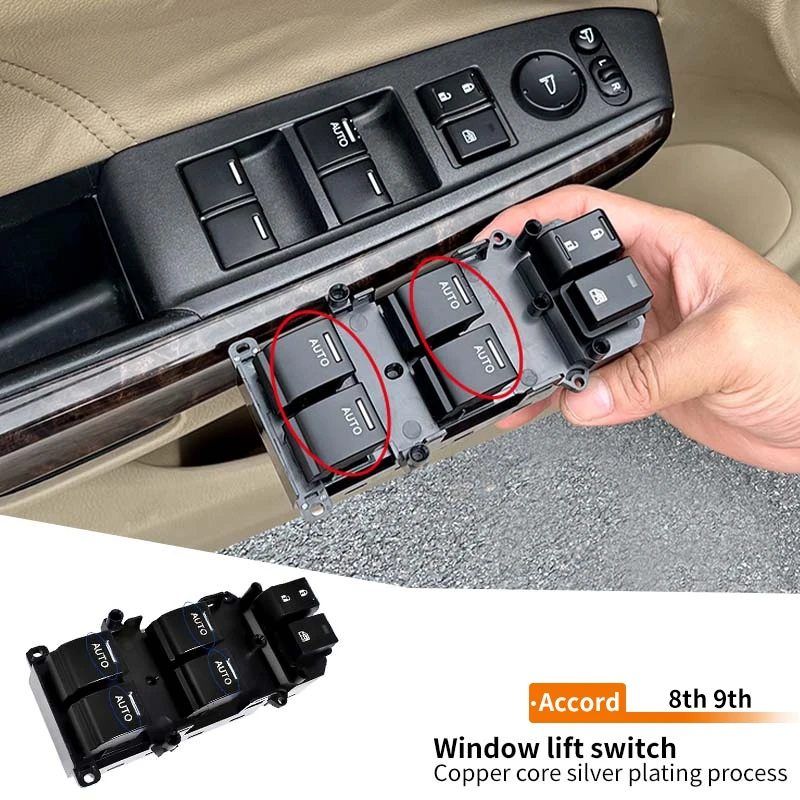

Car Modified Window Lifter Automatic Convenient Wear-resistant Waterproof Accessories For Accord 8th 9th 2008-2017