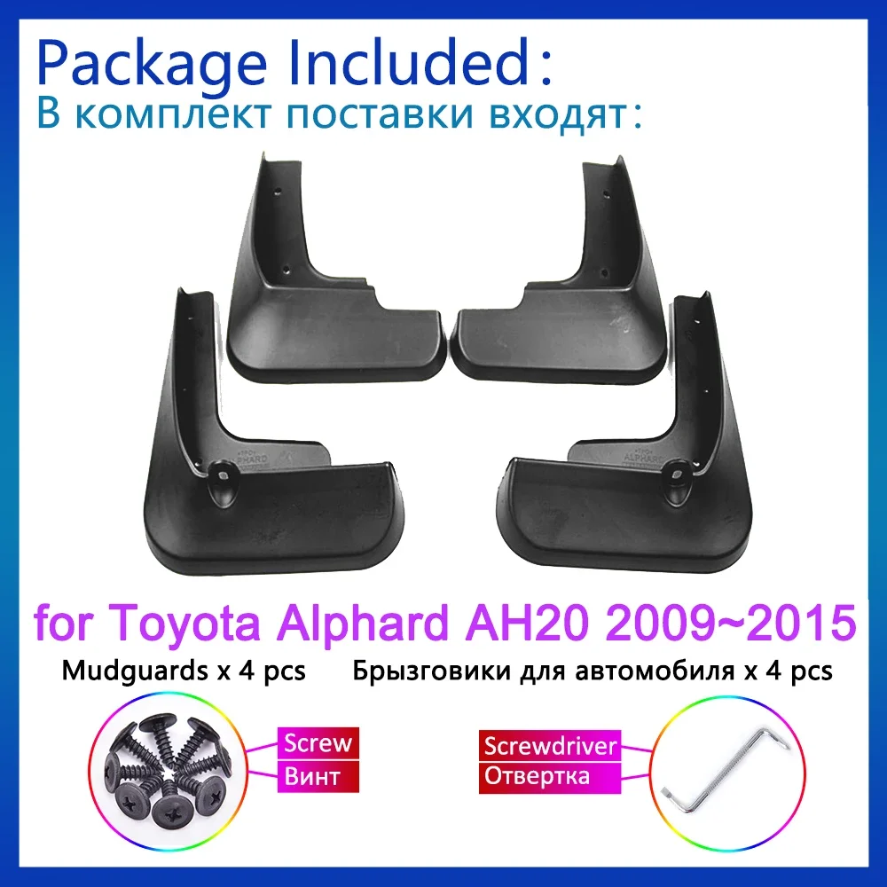 

For Toyota Alphard Vellfire 20 AH20 2009 2010 2011 - 2013 2014 2015 Mud Flaps Mudguards Fender Splash Front Wheel Accessories