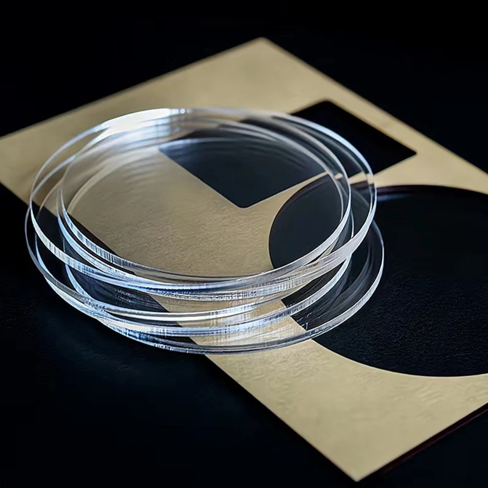 

Round Acrylic Sheet Transparent Cake Plate Picture Frame Discs Circle Baking Supply Making Board