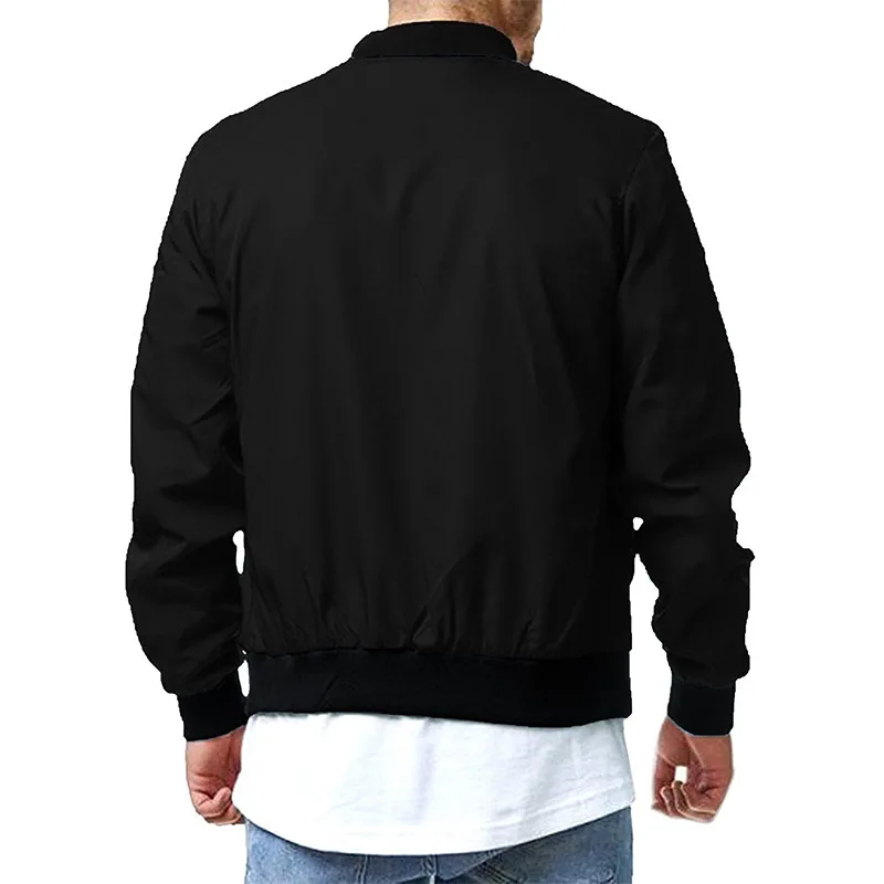 2024 Spring Autumn Casual Solid Fashion Slim Bomber Jacket Men Overcoat New Arrival Baseball Jackets Men\'s Jacket 5XL  Top