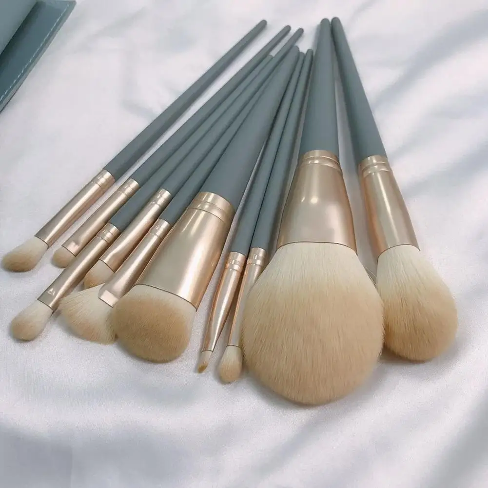 9/10Pcs/Set Makeup Brush Kit Foundation Loose Powder Eye Shadow Nose Shadow Blush Concealer Eyelash Detailing Cosmetic Brush