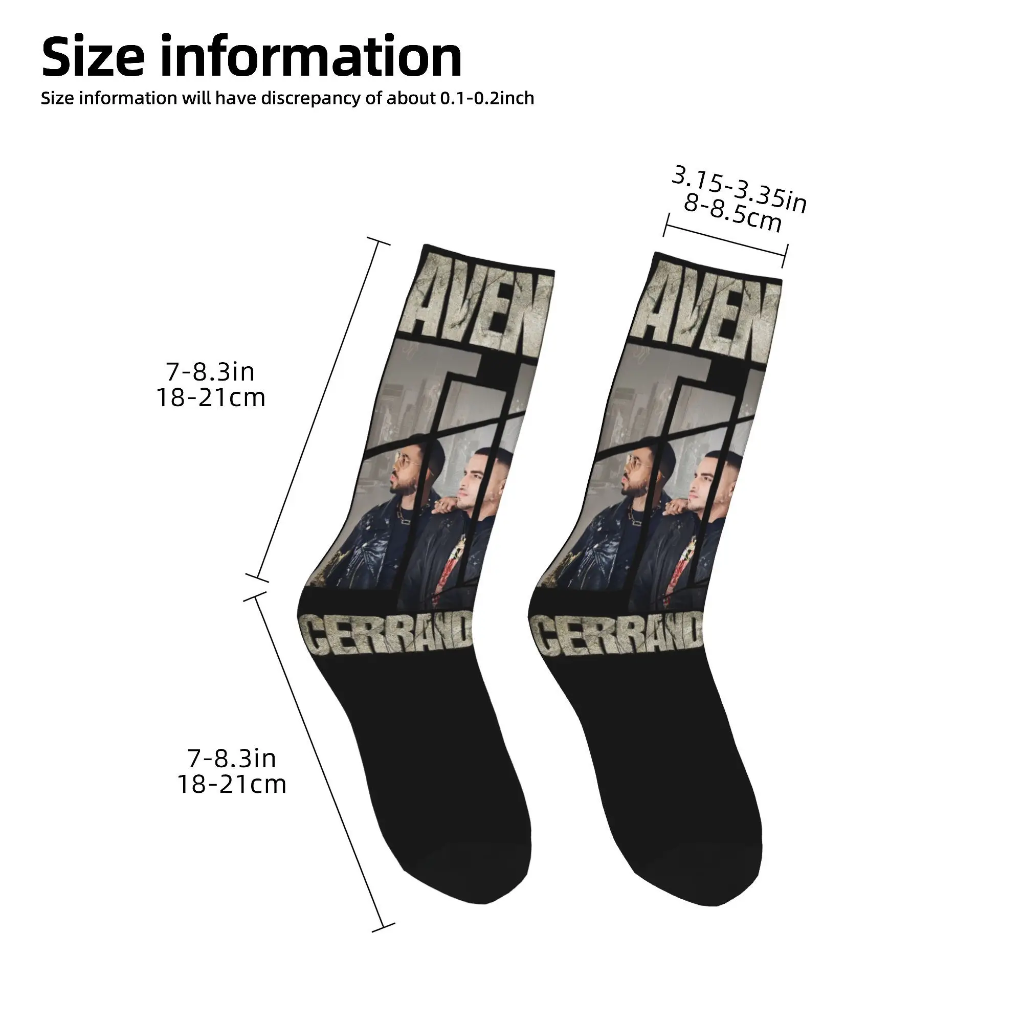 Unisex 2024 Aventura Tour Cerrando Ciclos Socks Sweat Absorbing Stylish Retro 80s Socks Birthday Present