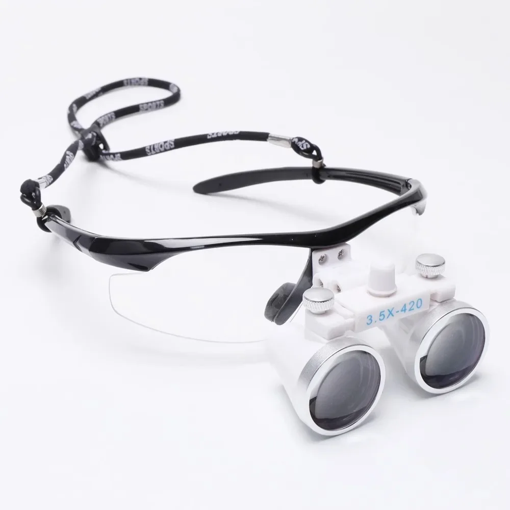 Medical Dental Magnification Loupes 2.5X & 3.5X Binocular Dental Magnifier for Clinical Oral Care and Dental Surgery