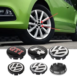 56MM/65MM/66MM Car Wheel Hub Center Caps Rims Covers Auto Accessories for Volkswagen VW Golf Passat Polo Jetta MK4 TSI TDI B5 B6