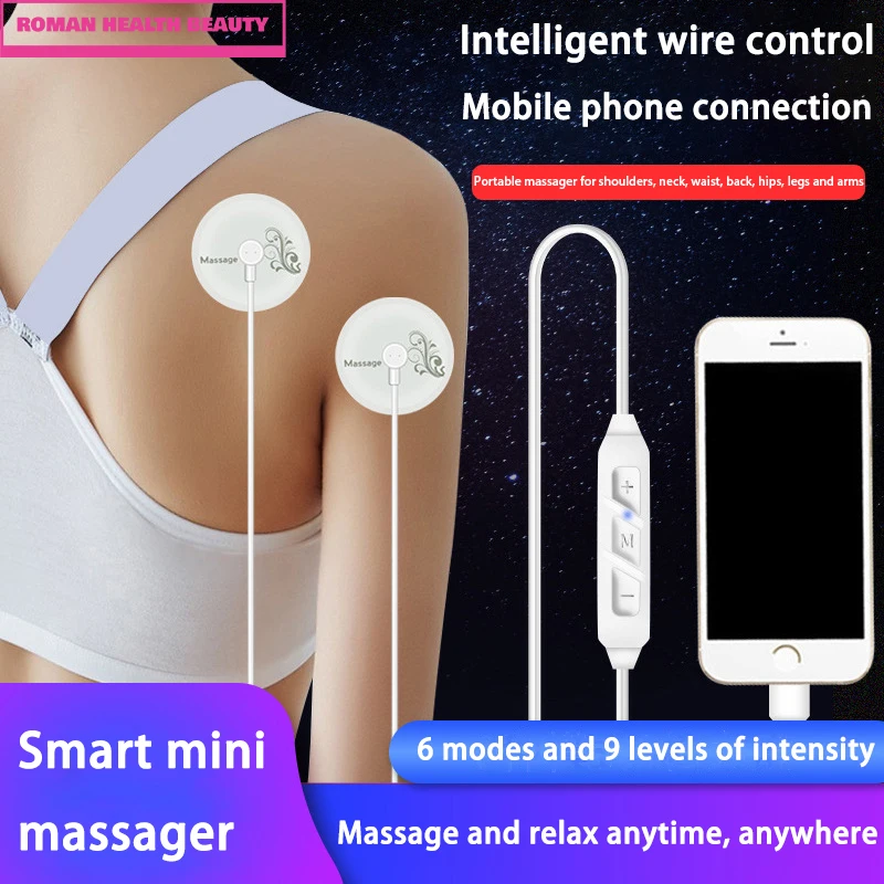 

Mini Portable EMS Neck Massager Smart Control USB Rechargeable Pulse Therapy Device for Shoulder Back Cervical Relax Pain Relief