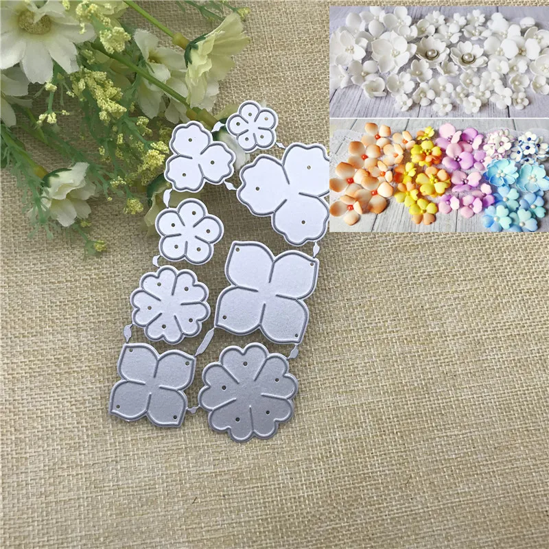 

Flowers metal cutting dies cut die mold Christmas flower leaves Scrapbook paper craft knife mould blade punch stencils dies