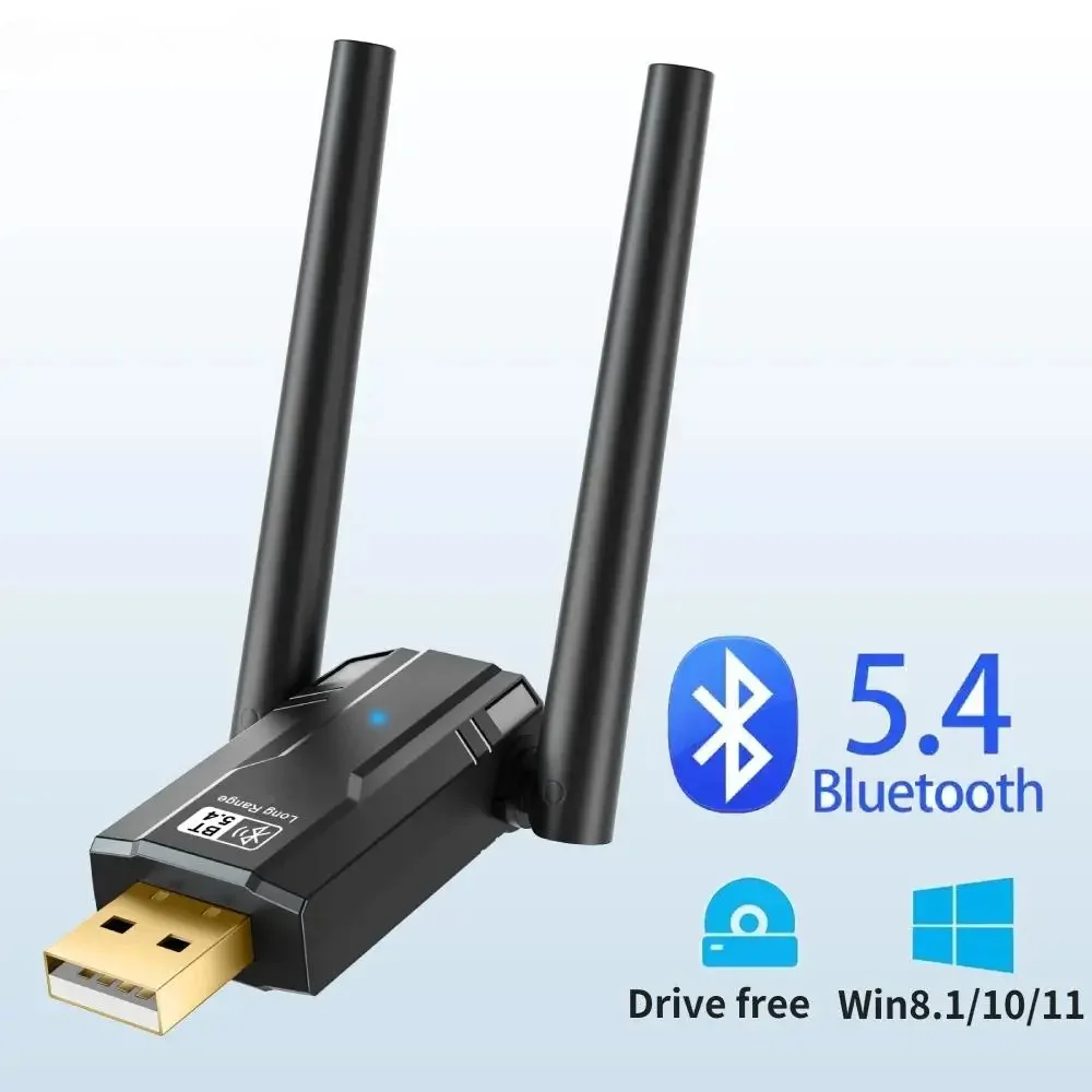 

USB Bluetooth 5.4 5.3 Adapter 150M Dongle for PC Wireless Mouse Keyboard Music Audio Receiver Transmitter Bluetooth