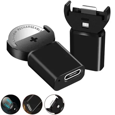 Type C Plug Lithium Coin Battery Adapter For LIR2032 LIR1632 LIR2025 ML2032 ML2025 CR2032 Coin Button Cell Battery Fast Charger