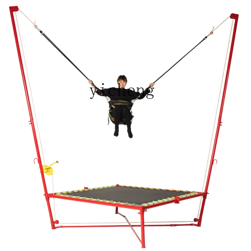 

Tqh Trampoline Children's Outdoor Large Indoor Children's Park Trampoline Fitness Trampoline Bungee Bed Home Bouncing Bed