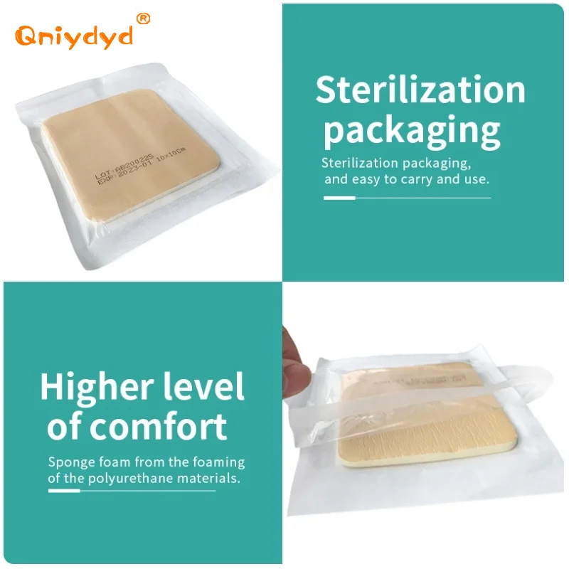 Alginate Wound Hydrocolloid Dressing Polyurethane Foam Dressing Highly Absorbent Medical Sterile Wound Ulcer Healing Patch