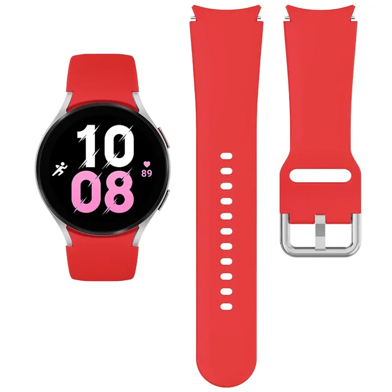 No Gap Silicone Strap for No Gap Samsung Galaxy Watch 7/6/5/4 44mm 40mm Pro 45mm Bracelet Watch 4/6 Classic 46mm 42mm 47mm 43mm