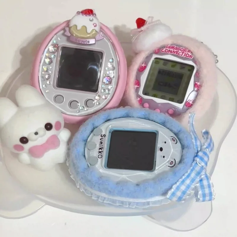 حافظة واقية من Tamagotchi مصنوعة يدويًا بخيط قطني لطيف تنطبق على Uni Smart 4u Ps Meets Mix Id Idl Pix Plus Color Paradise