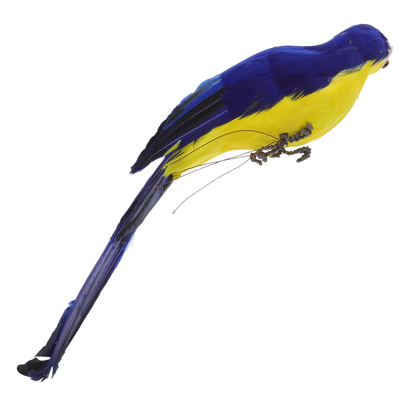 

Artificial Parrot 35cm Blue Parrot Decor Foam Material Lifelike Garden nament Yard Park Fence Gate jardin decor