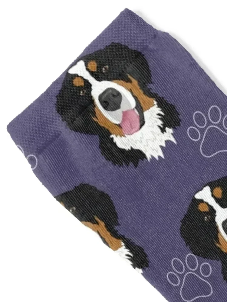 Bernese Mountain Dog Pattern Socks sport crazy anti-slip christmas gift Socks For Men Women's