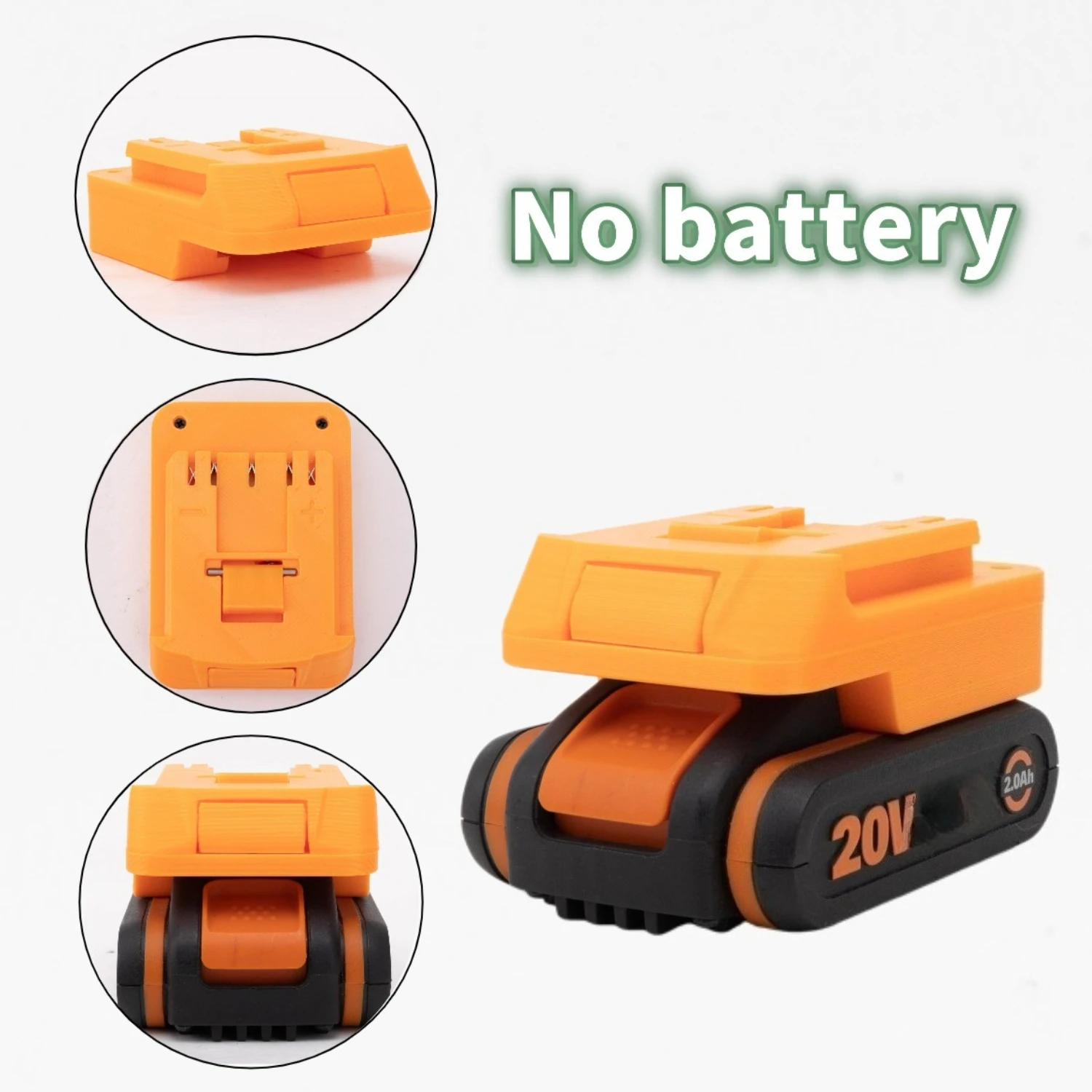 

Адаптер для аккумуляторов Worx 20V (4 PIN) для аккумуляторов BOSCH 18V, конвертер для электроинструментов (аккумулятор в комплект не входит)