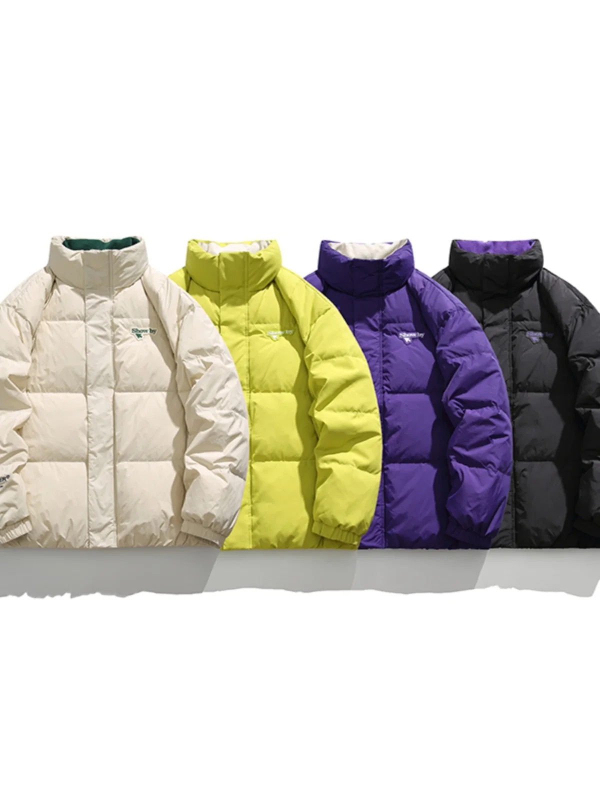 

Пары для поездок на работу Сле! 90% Белый Ду вниз! Зимняя мужская ветрозащитная водонепроницаемая теплая куртка с воротником-стойкой для пар