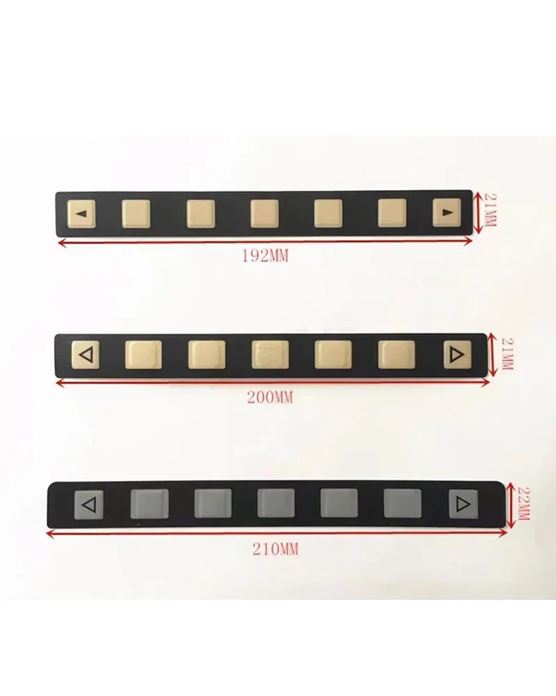 FANUC CNC button key film 192mm/200mm/210mmL keyboard panel customized